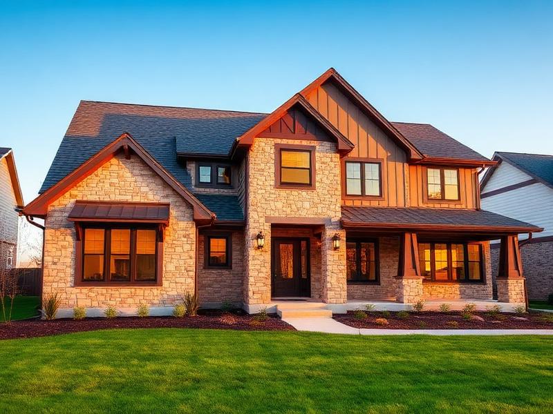 Custom designed home by Quality Construction in New Haven, IN
